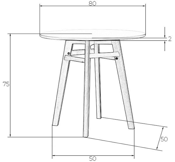 Стол-TD-58-белый-размеры