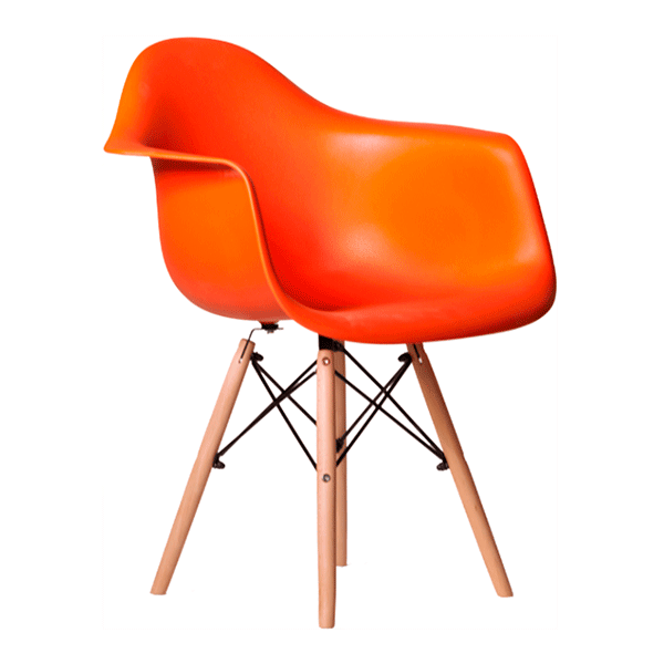 Стул-Eames-BW-оранжевый