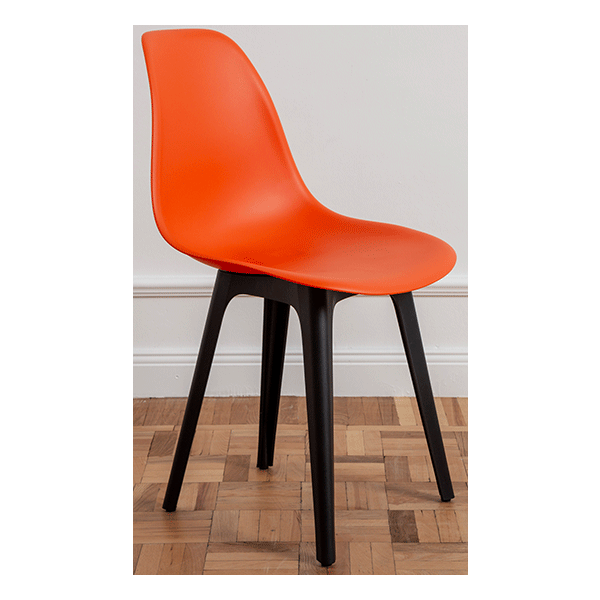 Стул-Eames-PL-оранжевый
